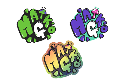 Maiko G - Branded Logo branding colorful fun graffiti logo motif mushroom psychodelic