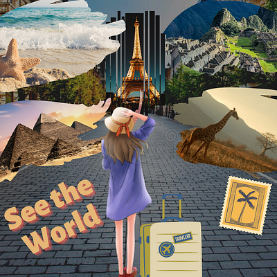 Travel Theme design graphic design illustration