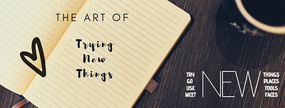 Art of Trying NEW banner design ill illustration