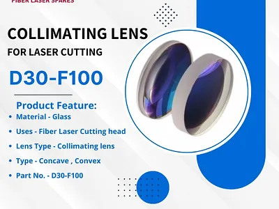 Collimating lens for laser cutting(D30-100) collimatinglensforlasercutting d30f125collimatinglens fiber laser spare parts supplier fiberlaser fiberlaserspares laser machine spare parts laserconsumables lasercutting lasermachineparts laserpartsonline metalindustry