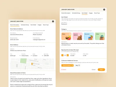 Magic Bucket - Create New Store Popups Design create store creative dashboard dashboard design design edit store food store manage store praveen solanki prowin studio prowinstudio store store dashboard ui ui ux ui design uidesign uiux
