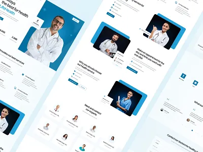 LifeHealth: Landing Page clinic consultation design doctor doctor landing page health health care homepage hospital illustration medicine minimal ui ux web web design website