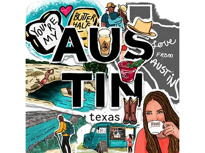 The Dryftwell Project - 2020 - Austin TX alive austin collage design digital art fun illustration instragram men texas travel trip usa women young