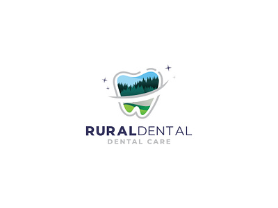 Dental Logo brand branding care creative creative logo dental dental care dental logo design graphic design identity logo logo design medical minimal minimalist modern modern logo mountain teeth