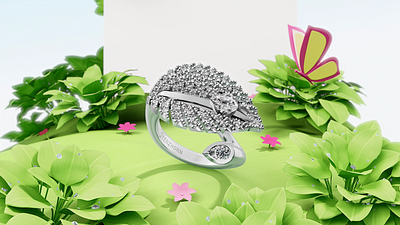 Stenzhorn Jewellery - 3D animation 3d 3d animation animation art direction cinema4d jewellery motion graphics nature ring
