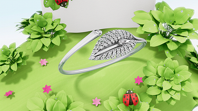 Stenzhorn Jewellery - 3D animation 3d 3d animation animation art direction c4d cinema4d jewellery motion graphics nature ring