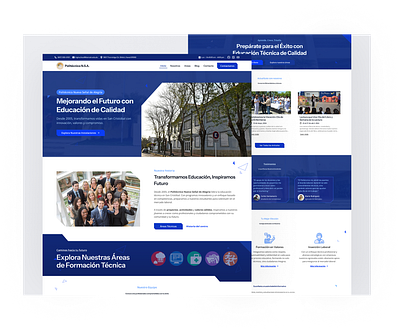 Modern High School Website Design 🎓 design high school landing landing page school ui uiux website