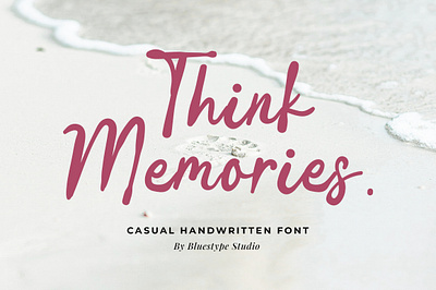 Think Memories Font branding brush font casual design font font design free font handwriting hello dribbble quotes font type typography