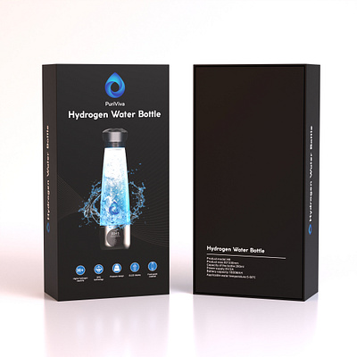 Packaging Box Design With Brand Style Guides For Water Bottle box design branding design graphic design illustration logo luxurypackaging packagingsolutions