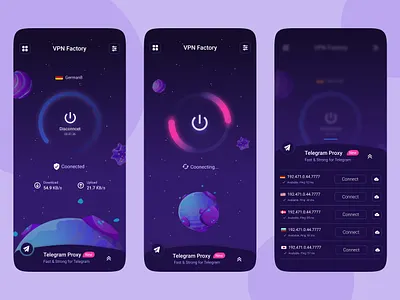 VPN app design graphic design illustration logo vector