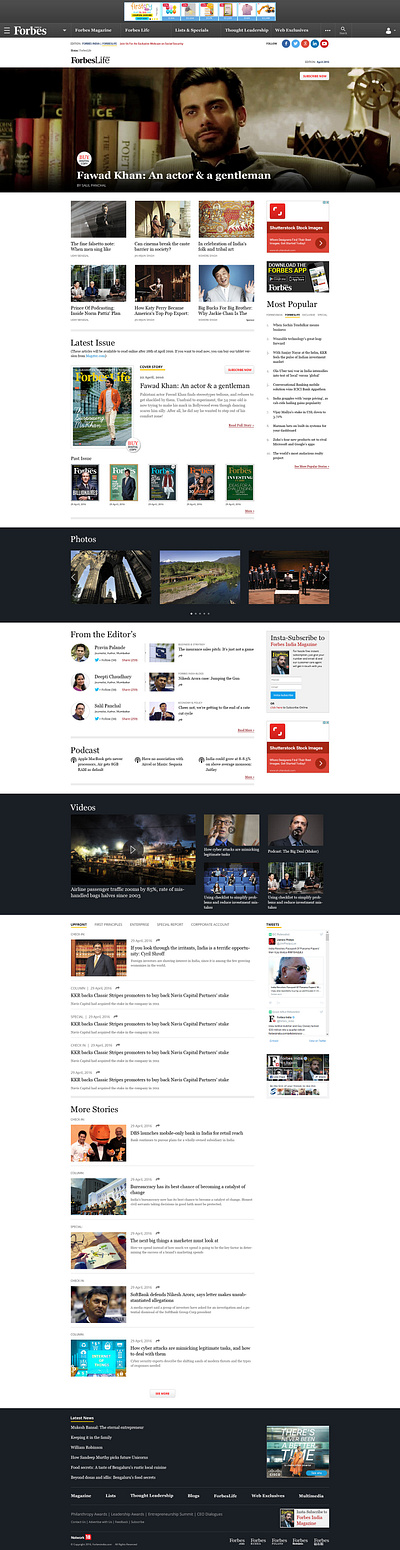 Forbes India design responsive ui ux web design webiste