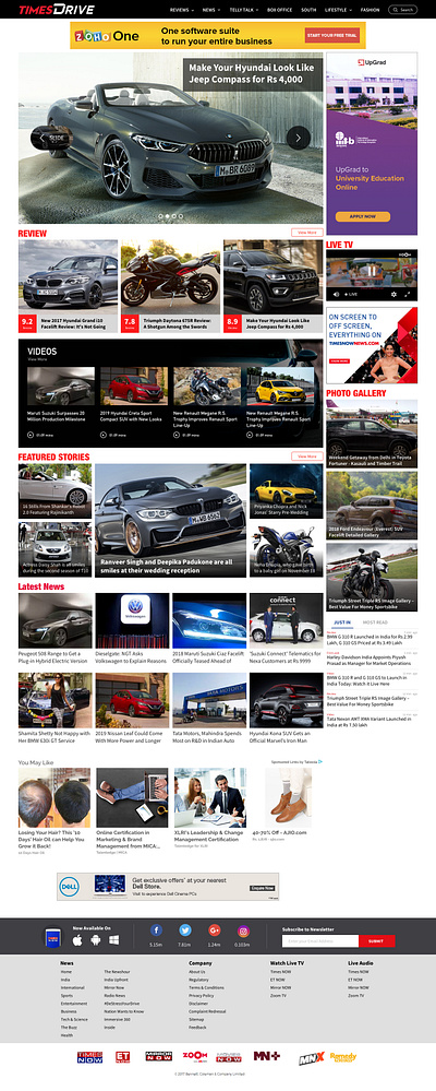 Times Drive auto auto website design responsive ui ux web design webiste
