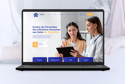 CPIAS, secteur sanitaire homepage medical ui ux webdesign