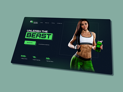 Fitness Design branding design fitness gym isometric ui workout