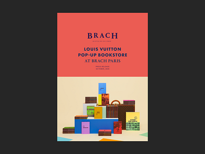 Brach Paris x Louis Vuitton brach paris brochure graphic design hotel indesign louis vuitton press kit