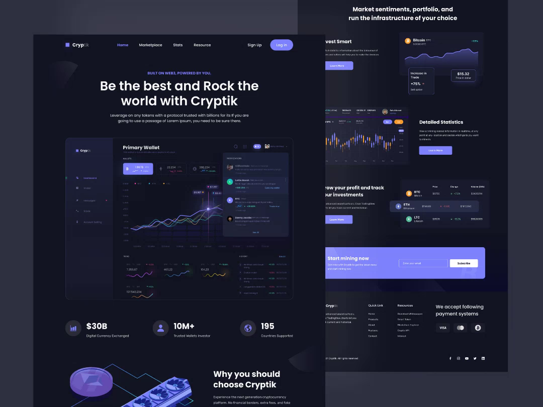 Example of Landing Page / Website Design