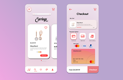 #DailyUI 2 | Jewelry Store Checkout Section app branding design graphic design illustration logo typography ui ux
