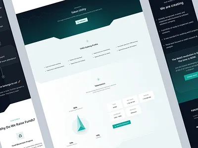 Company Website (Case Study) blockchain branding company crypto design token tokenomics ui web3 website