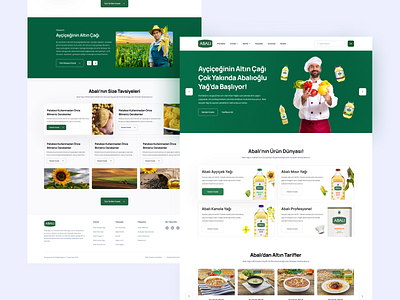 Abalıoğlu Yağ UI and UX Design design ui ui design uiux uiuxdesign ux ux design web
