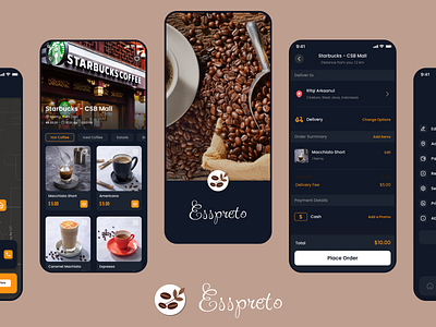 E-Com Coffee App UI app buy coffee online coffee app design ecommerce app ui mobile app ui mobile coffee app ui