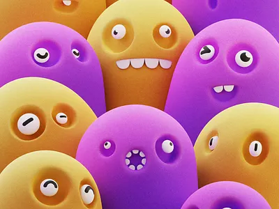 Who are they? 3d animation blender design diorama gamedev illustration light logo ui