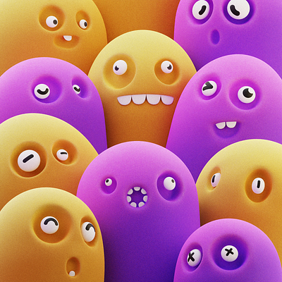 Who are they? 3d animation blender design diorama gamedev illustration light logo ui