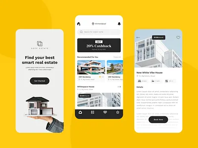 Real estate mobile app design design illustration mobileapp mobileappdesign mobileappuidesign mobileappuxdesign ui uidesign uiux uiuxdesign ux uxdesign weapp webappdesign webdesign website websitedesign