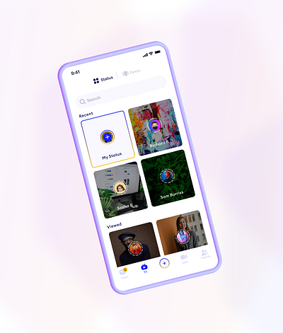 Update status screen figma ui design