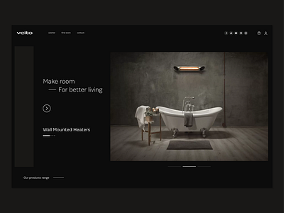 Veito Bathroom fitting Solutions animation appdesign branddesign branding creativelogo design designing graphicdesign illustrator landingpage landingpagedesign nft productdesign ui uxdesign webapp webappdesign webapplication webdesign website