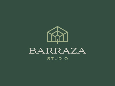 Barraza Logo Design architect architecture brand branding decorate decoration design green home house icon interior interior design logo logodesign minimal natural nature smart logo tree