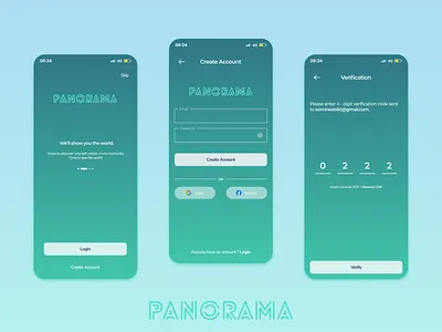 PANORAMA : Register Login Page ui design login login mobile login ui mobile login web mobile mobile design register register mobile register ui mobile register web travel travel app ui ux web design web ui