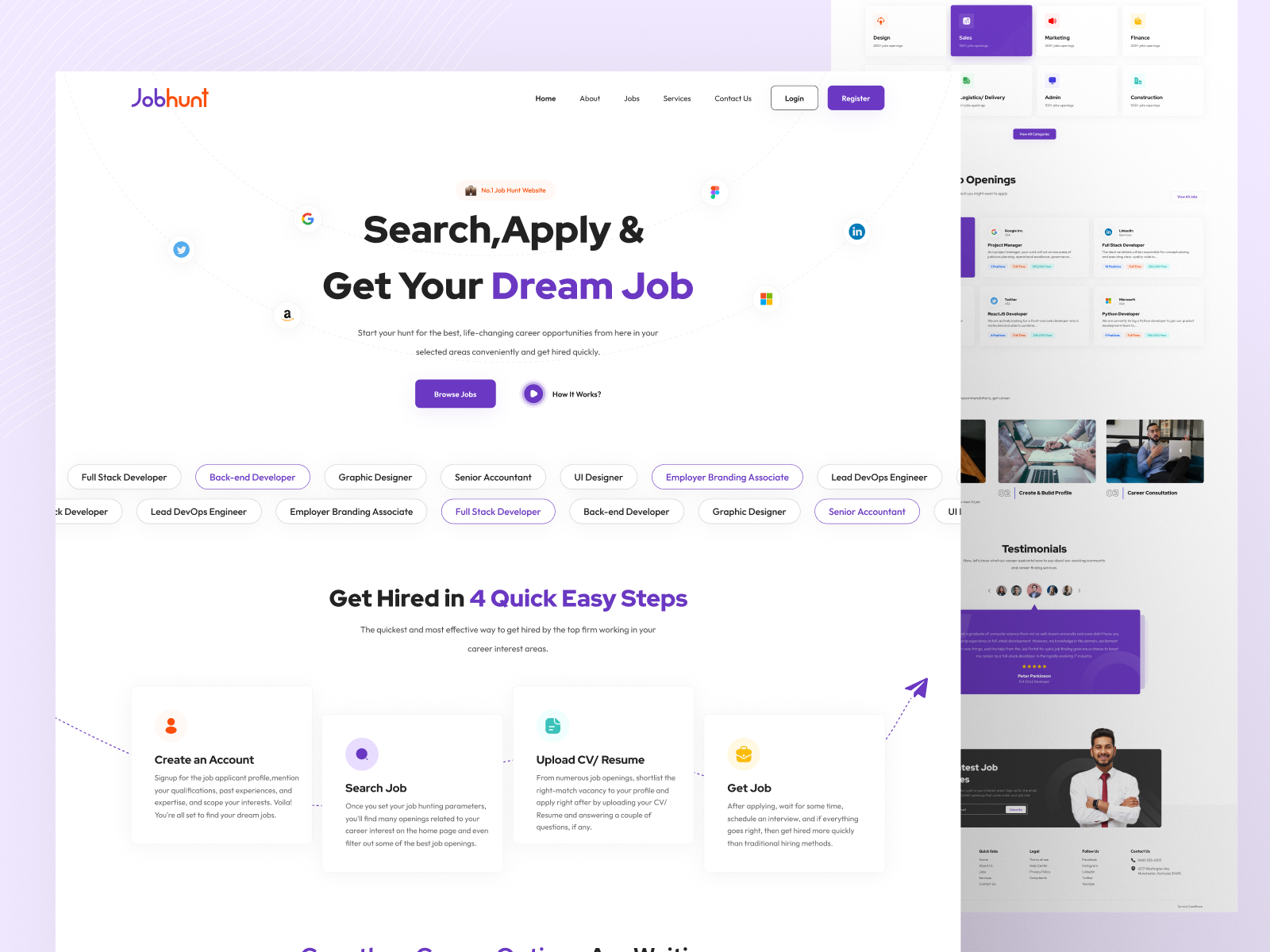 Job Portal Website by 300Mind UI/UX for 300Mind on Dribbble