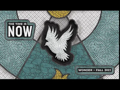 The Time Is Now design dove fire holy spirit illustration mosaic now pattern sun texture time