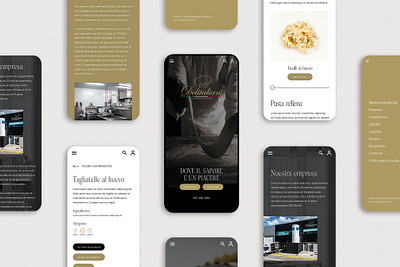 Delitalian Gourmet art direction brand branding clean design food graphic design italian minimal pasta pizza typography ui uiux web design