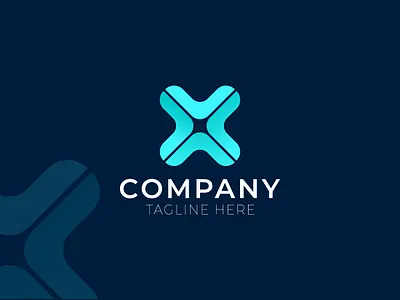 Modern X letter Logo Design app branding design graphic design latter logo vector x letter