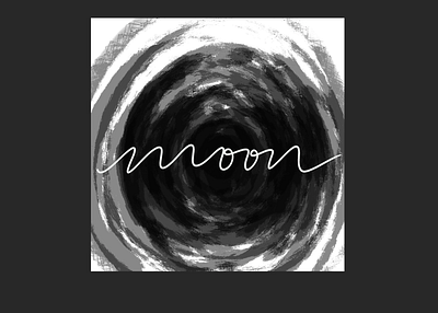 Moon and back. art illustration procreate random