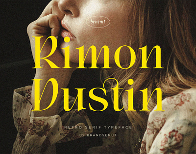 Rimon Dustin – Retro Serif Typeface calligraphy display font free font modern retro retro font serif serif font typeface typography vintage vintage font wedding font