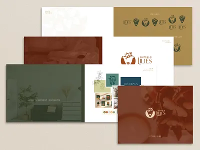 Buffalo Lilies - 04 bison brand branding buffalo design feminine floral flower guide icon identity lilies lily lockups logo pdf print standards style system