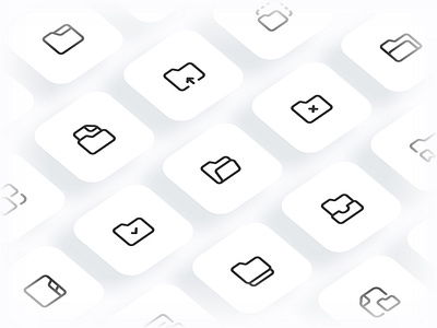 Myicons✨ — Folders vector line icons pack design system figma figma icons flat icons icon design icon pack icons icons design icons library icons pack interface icons line icons sketch icons ui ui design ui designer ui icons ui kit web design web designer