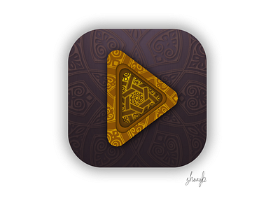 Audio App Icon (Islamic Voice) app design graphic design logo ui
