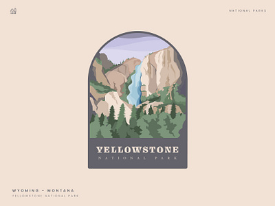 Yellowstone National Park adobe design dribbble illustration illustrator livepaint nationalpark vector yellowstone