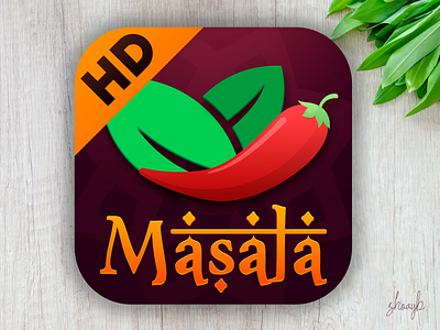 App Icon : Masala (Recipe Application) app branding design graphic design logo typography ui