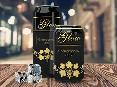 Glow Can Label Design, Can Label Design, Beer Can Label, BeerCan alcohol label design beer can beer label branding can label custom label design graphic design label design luxury label design typography ux vector