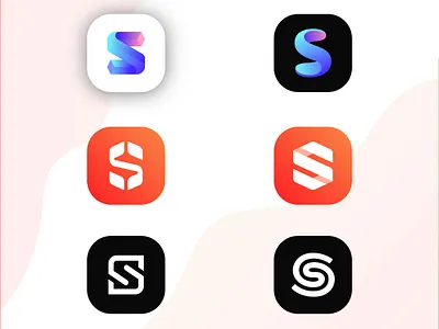 Minimalist S Icon Logo Design | Modern & Sleek branding design graphic design illustration illustrator logo logo 3d logo design s app icon s icon s letter logo s logo ui vector