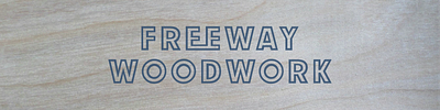 Freeway Woodwork Logo Package branding logo