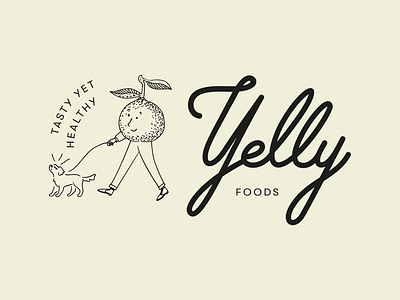 Yelly Logo Design branding illustration logo typography