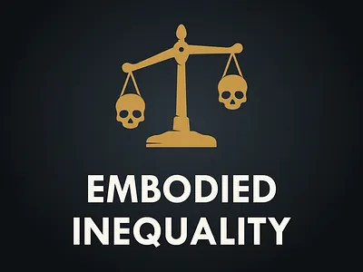 Embodied Inequality Logo design equality justice logo vector