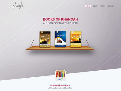 Landing Page for Books Application on Android android app design graphic design ios logo typography ui ux