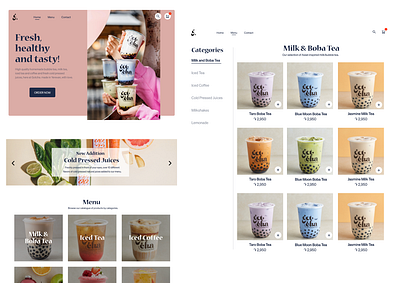 Tea store website concept app design branding design graphic design ui ux web design website design