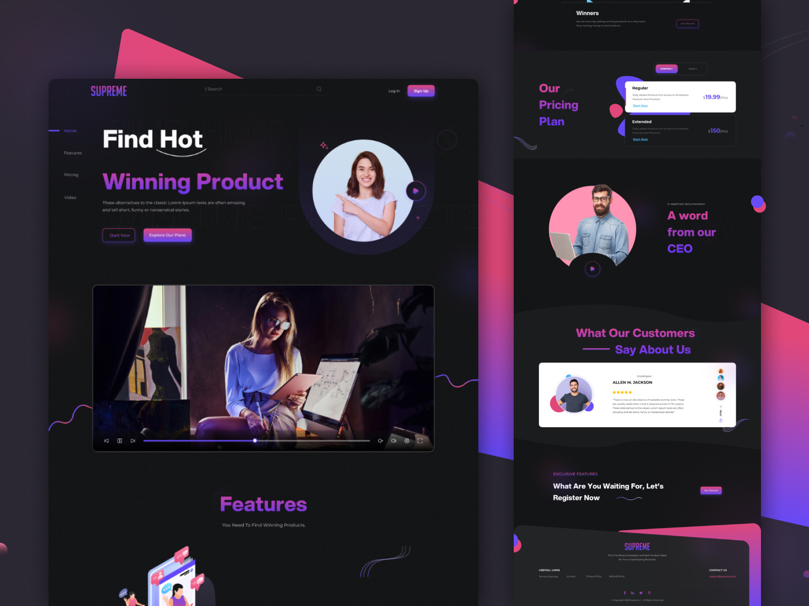 Dropshipping Landing Page Design by Sachin Malav on Dribbble